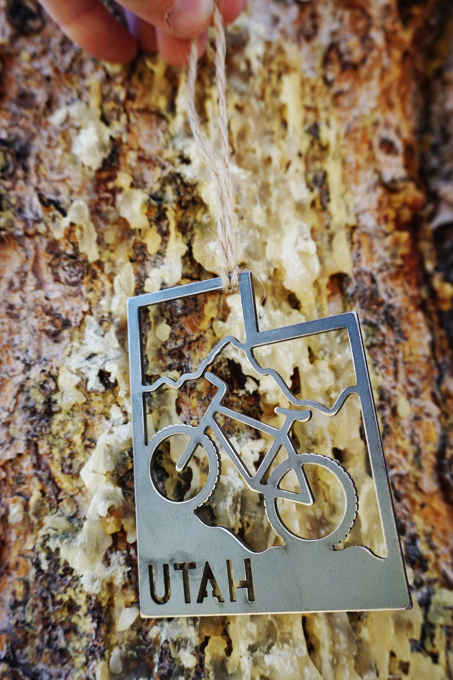 Utah State Mountain Biking Ornament