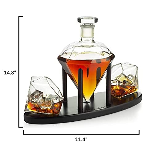 Diamond Decanter Gift Premium Barware Gift Elegant Drinkware Collection