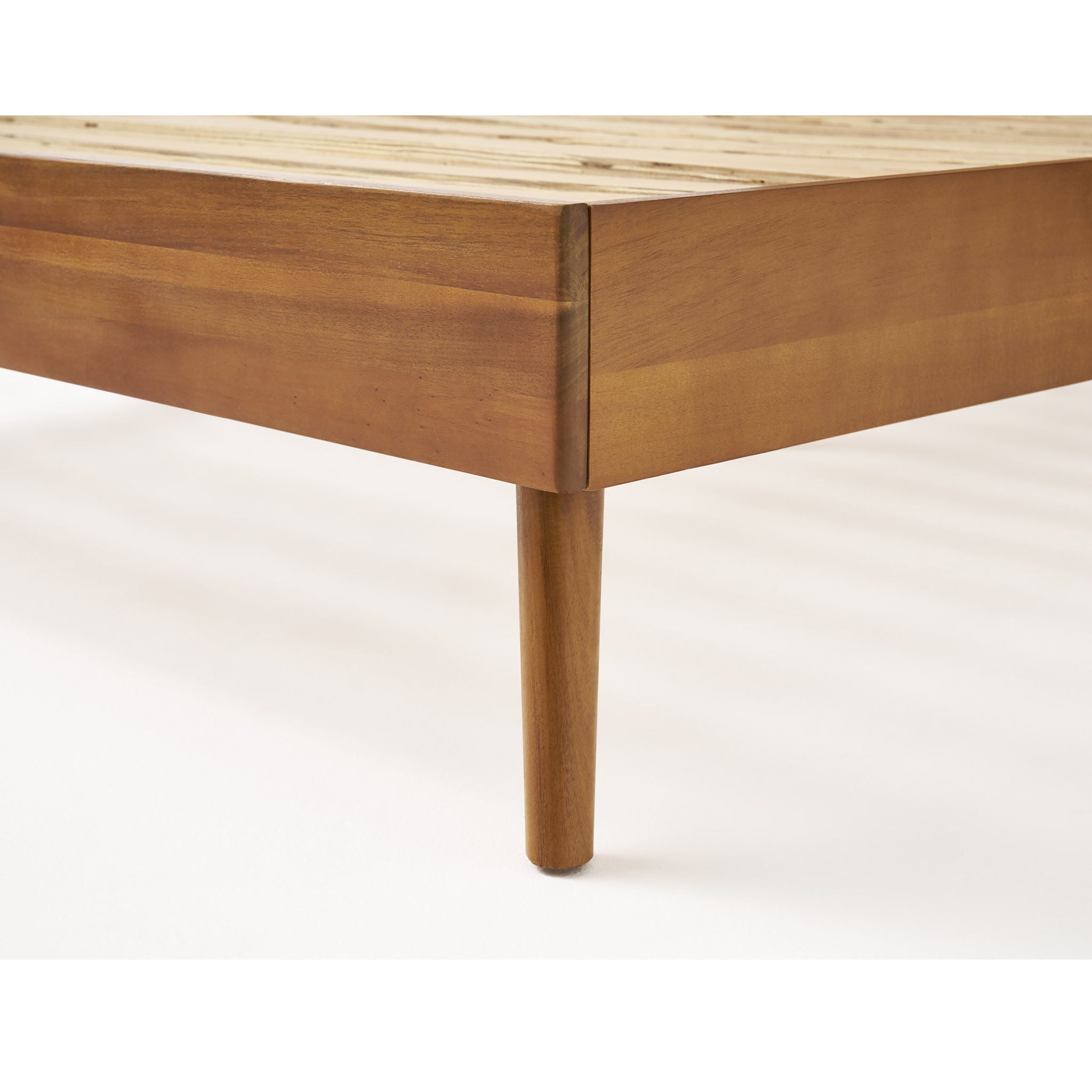Okioki Mid-Century Wood Bed