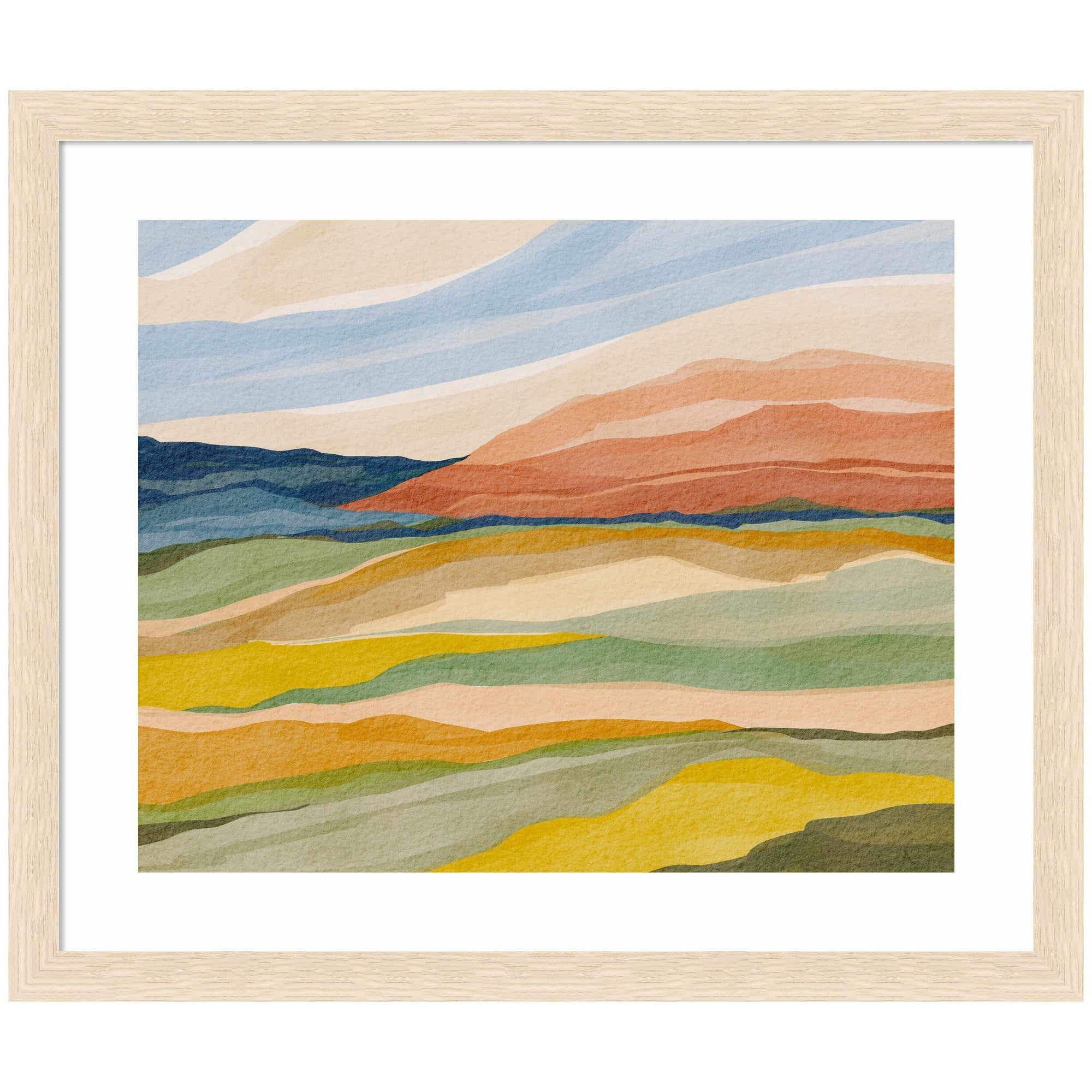 Framed Art Vibrant Rhythm by Nikita Jariwala