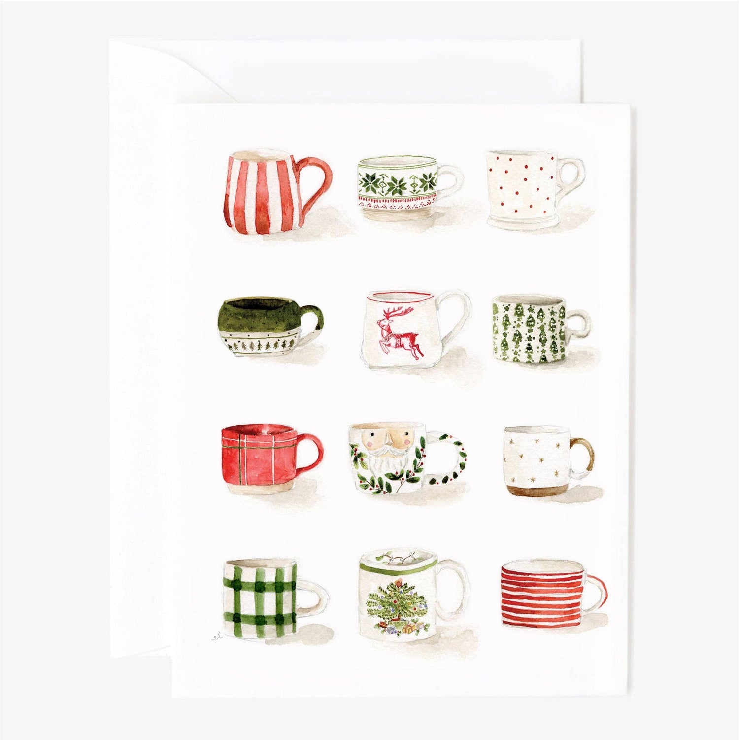 Christmas Mugs Notecards