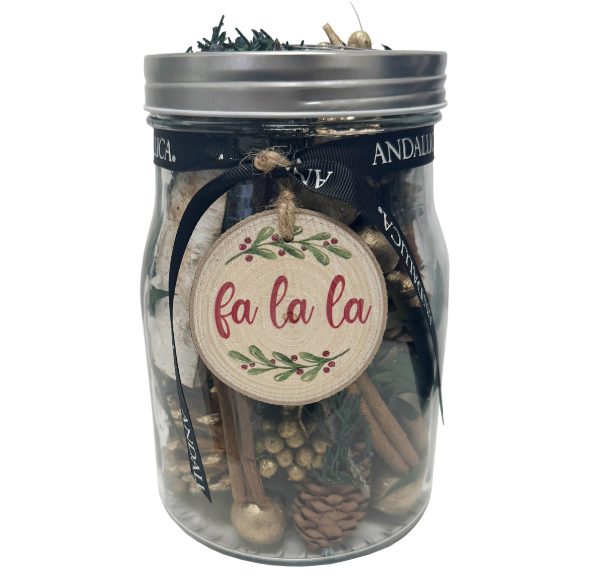 Frosted Juniper Pot Belly Jar Potpourri