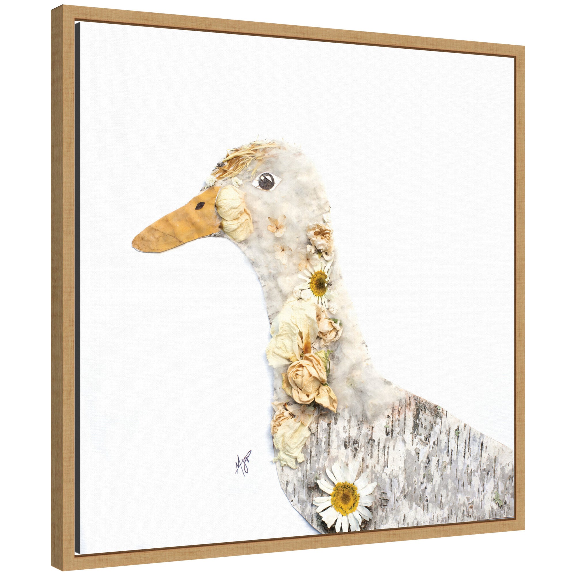 Duck No. 1 by Madeline Jeppesen Framed Canvas Wall Art Print