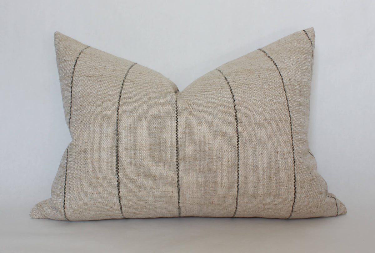 Neutral Striped Pillow