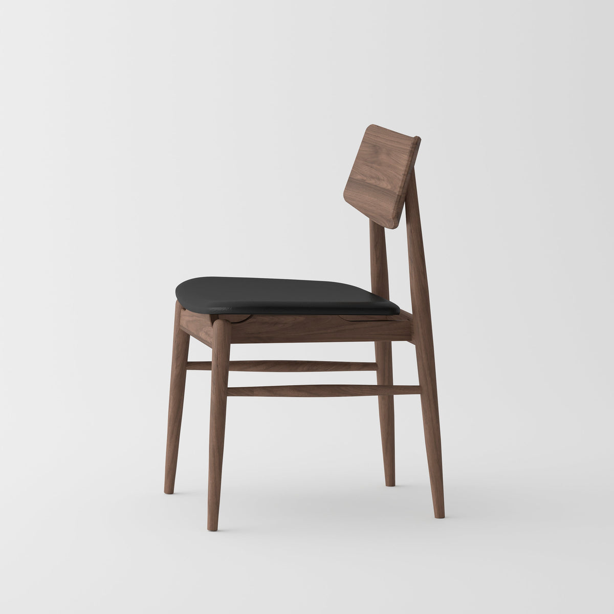 Isabella Mid Century Dining chair - Solid American Black Walnut