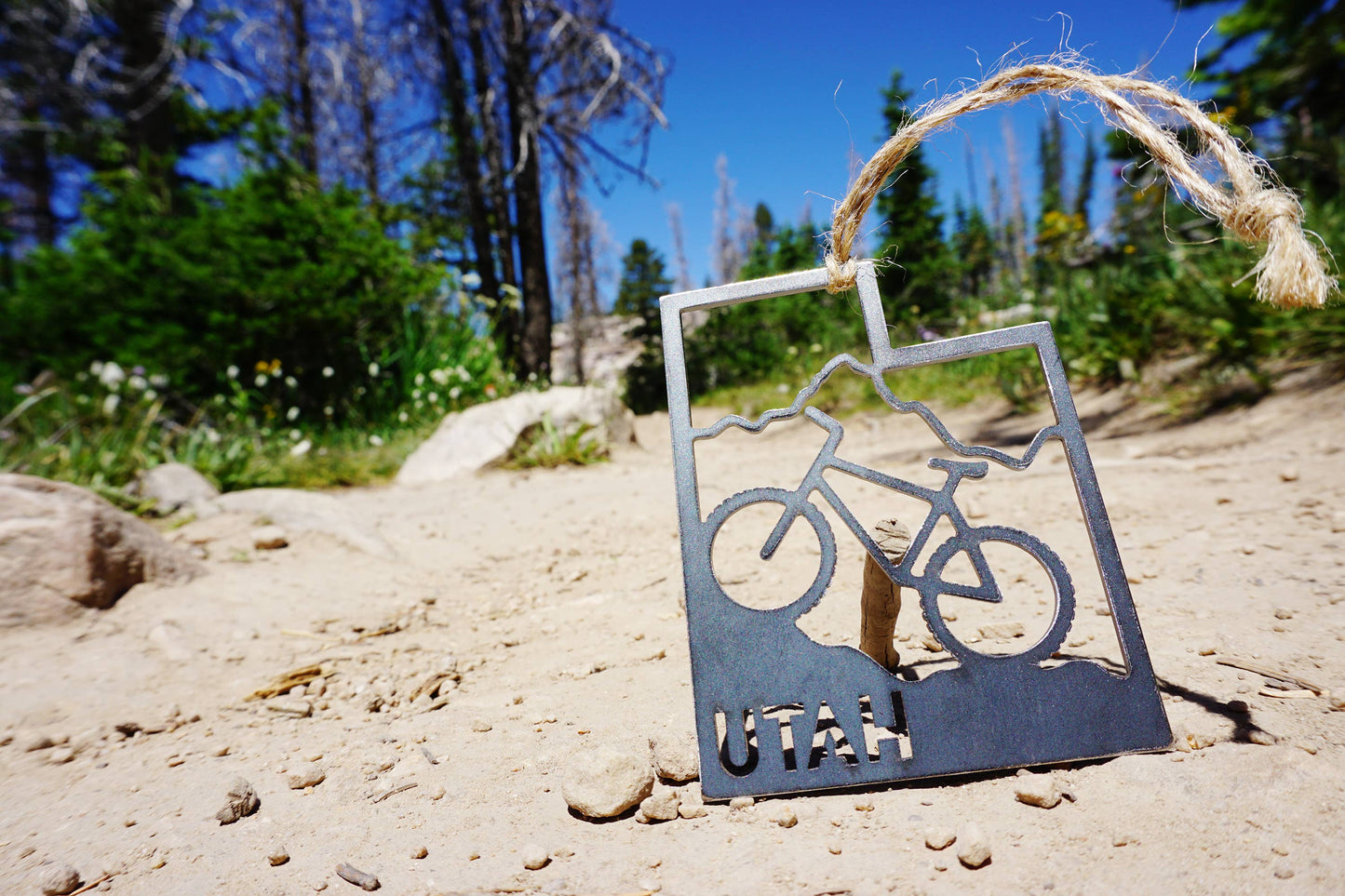 Utah State Mountain Biking Ornament