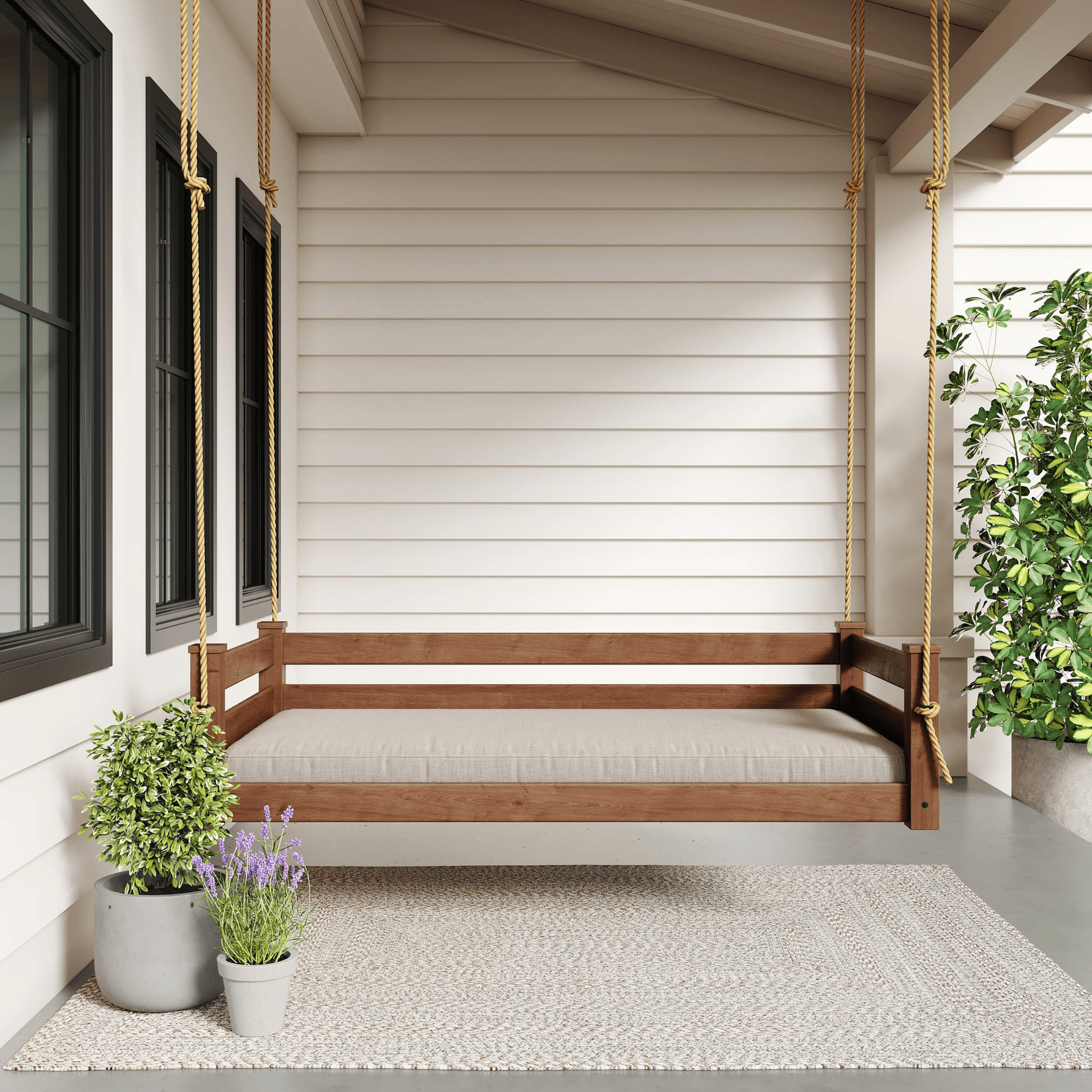 Keystone Amish Co. Hampton Twin Size Wood Daybed Swing