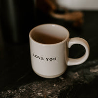 Love You Stoneware Coffee Mug