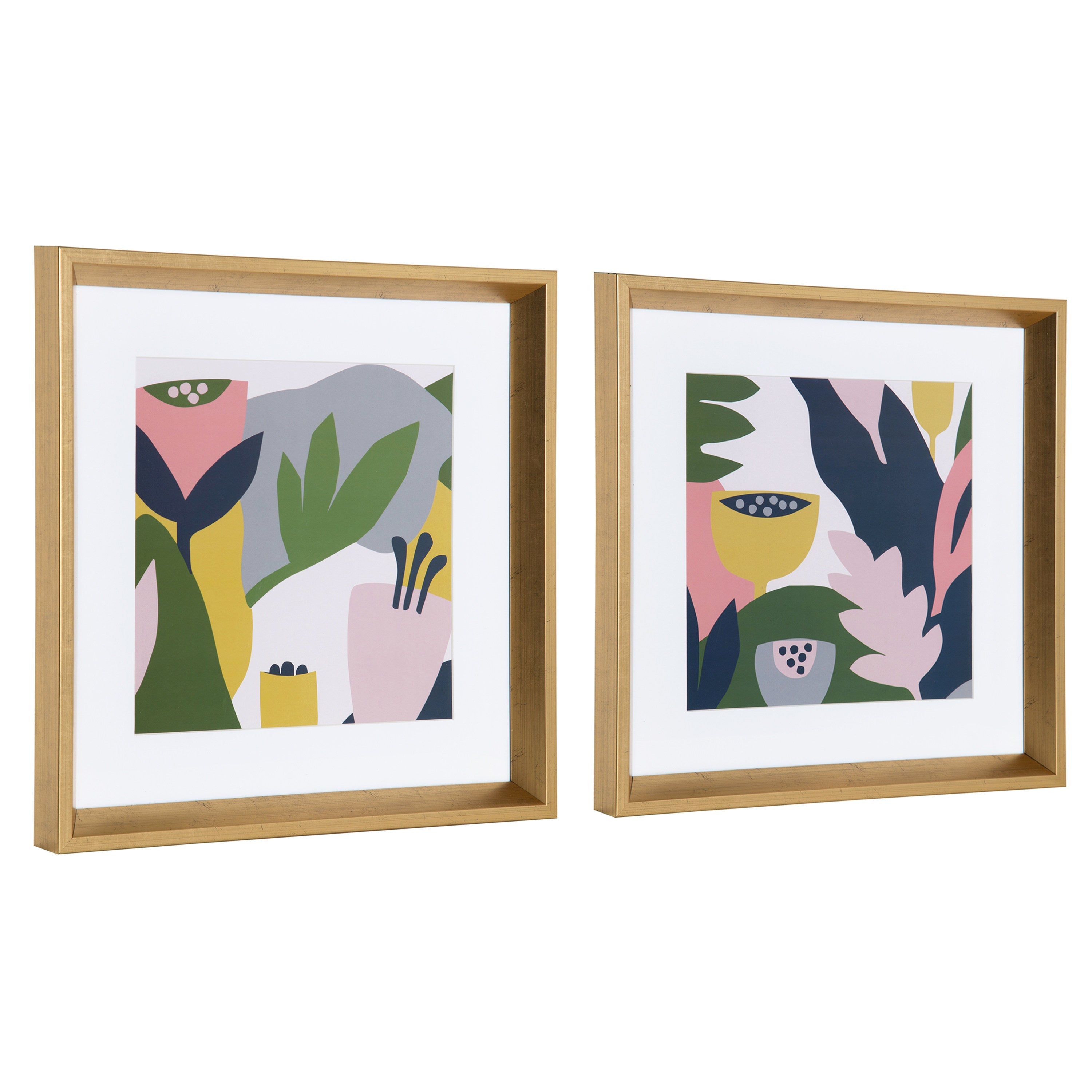 Calter Myriam's Garden Framed Print Art Set by Myriam Van Neste