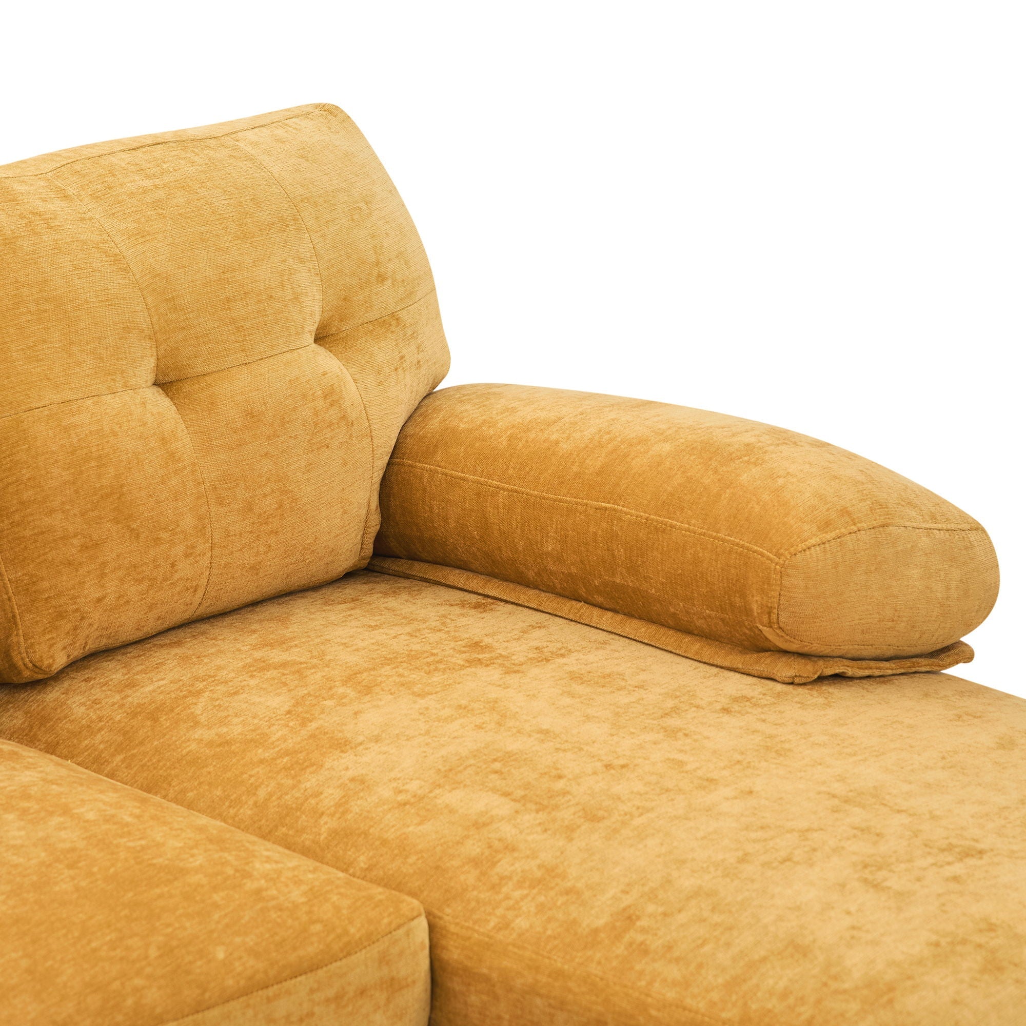 U-Shaped Sectional Sofa 103.5" Fabric Couch With Dual Chaise Lounges, Storage Pockets, Armrest Pillows