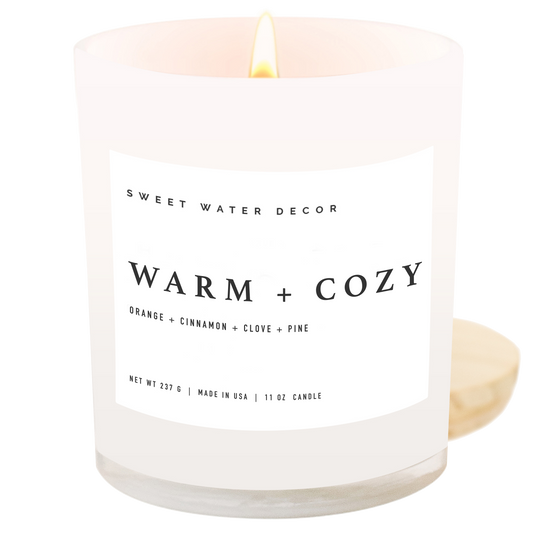 Warm and Cozy 11 oz Soy Candle