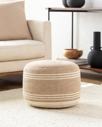 Frankfurt Jute Pouf