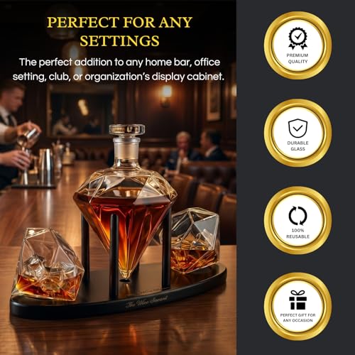 Diamond Decanter Gift Premium Barware Gift Elegant Drinkware Collection