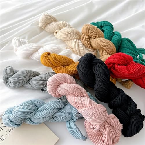 stylesilove Women Crinkle Pleated Square Scarf Solid Color Neckerchief Soft Bandana Small Shawl Neck Wraps for All Season