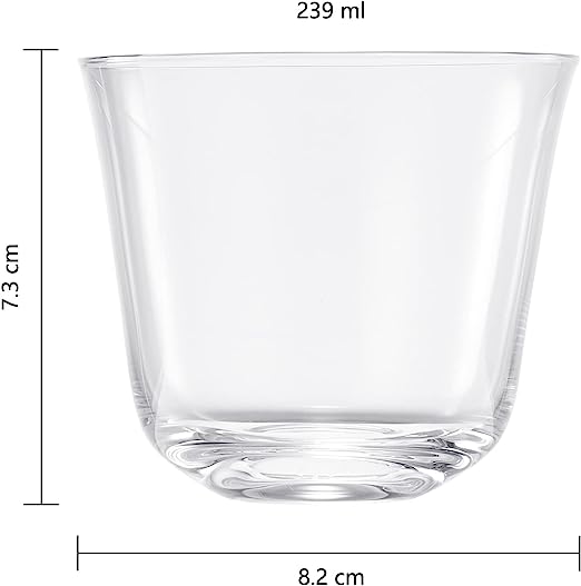 Vintage Crystal Lowball Tumbler Glasses Set Of 2 Clear Radiance Spirits Whiskey Old Fashioned Cockta