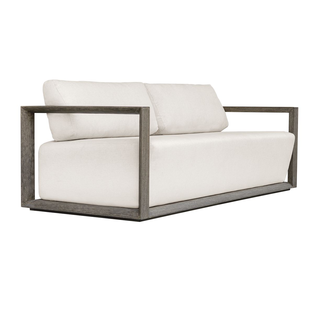 Remsen Outdoor 3-Seat Sofa - Weathered Gray/Oyster