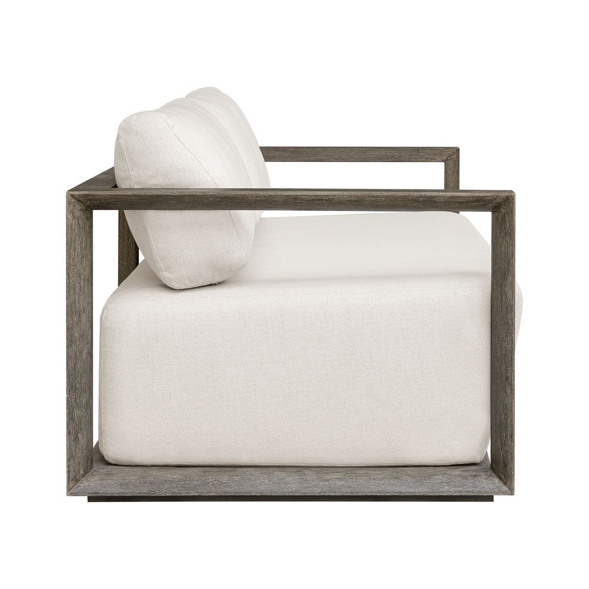Remsen Outdoor 3-Seat Sofa - Weathered Gray/Oyster