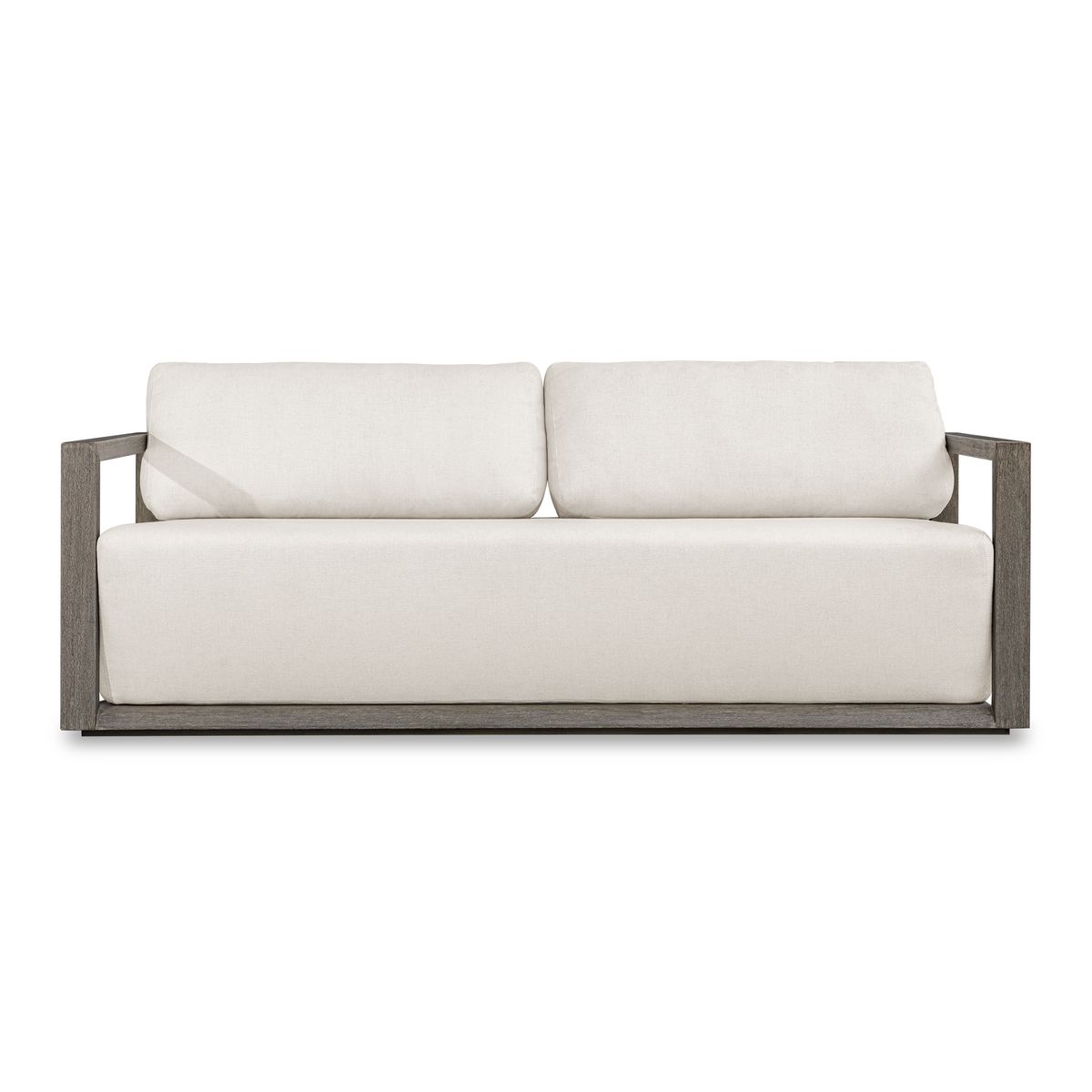 Remsen Outdoor 3-Seat Sofa - Weathered Gray/Oyster