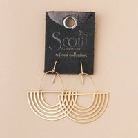 Refined Earring Collection - Solar Rays/Gold Vermeil