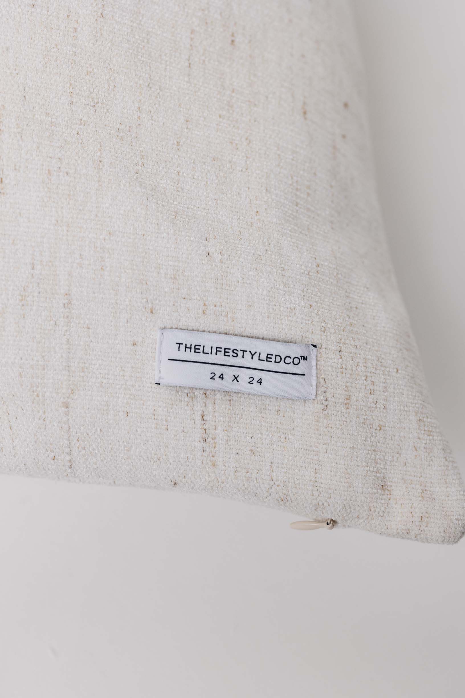 Whisper Slub Chenille Pillow - Bone - 2 Sizes