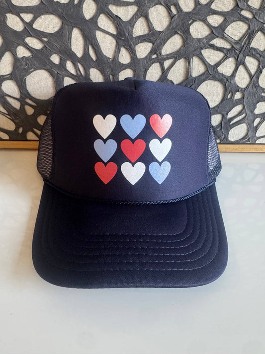 Tic Tac Heart - Navy Trucker