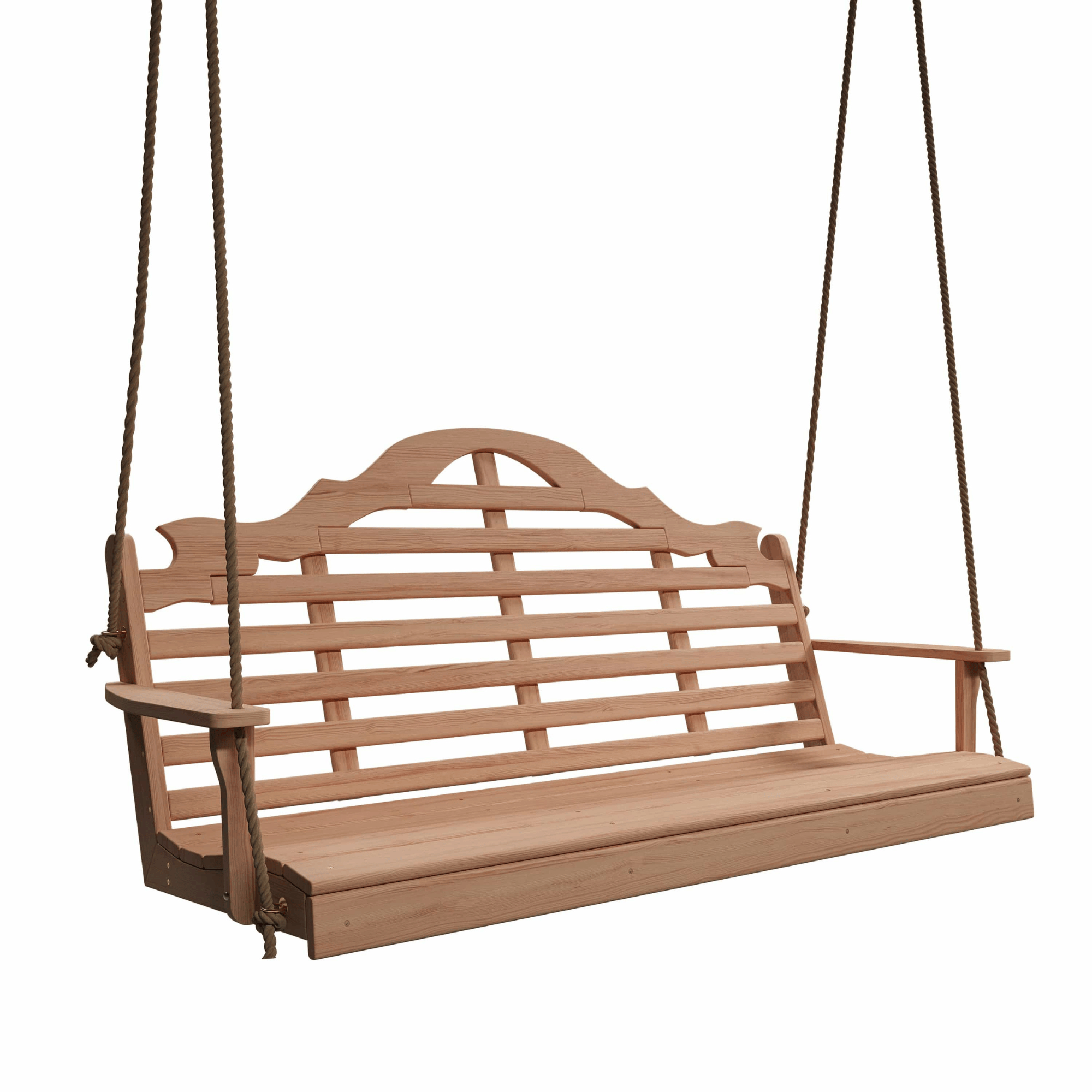 Keystone Amish Co. 6 Foot Milan Red Cedar Porch Swing without Cupholders