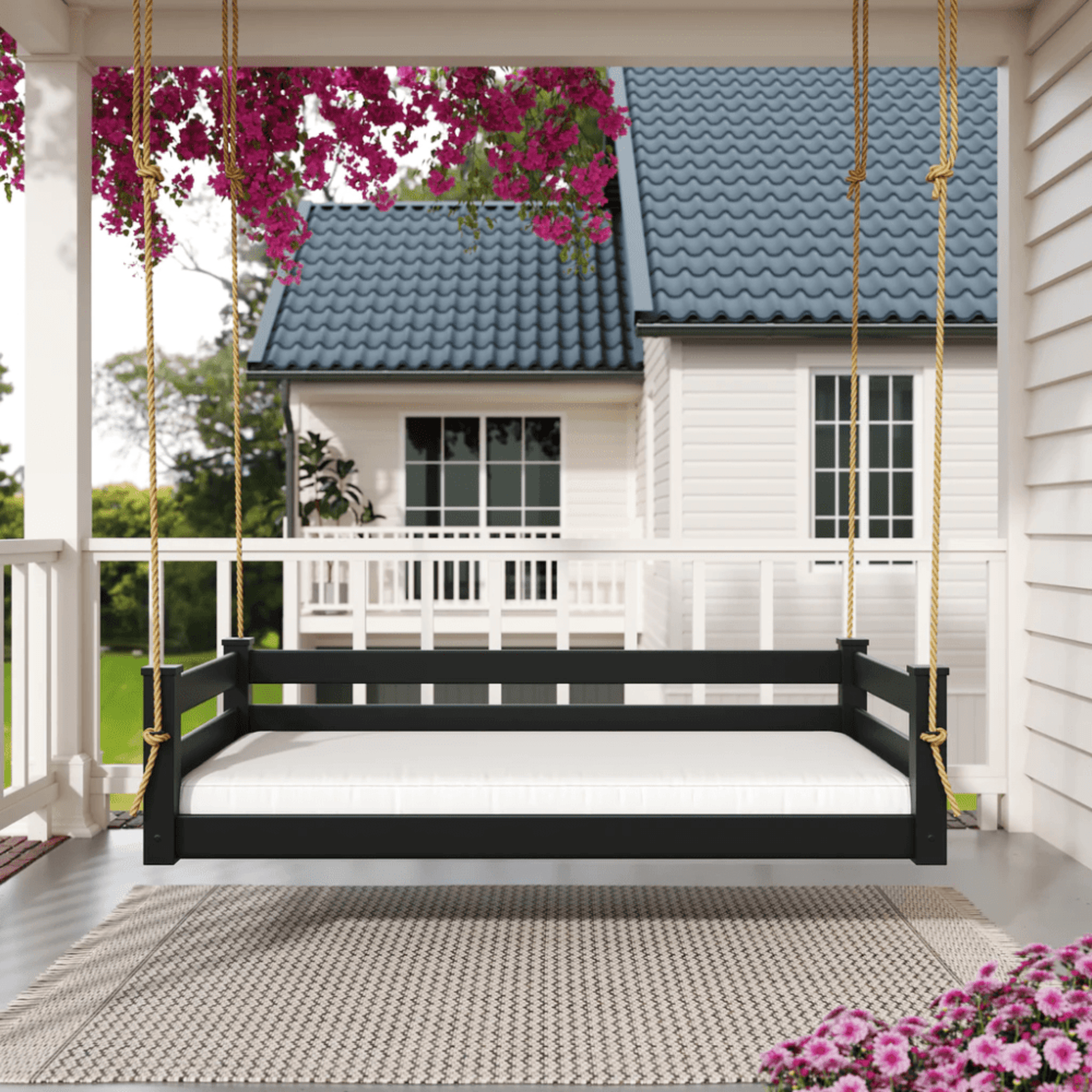 Keystone Amish Co. Hampton Twin Size Wood Daybed Swing