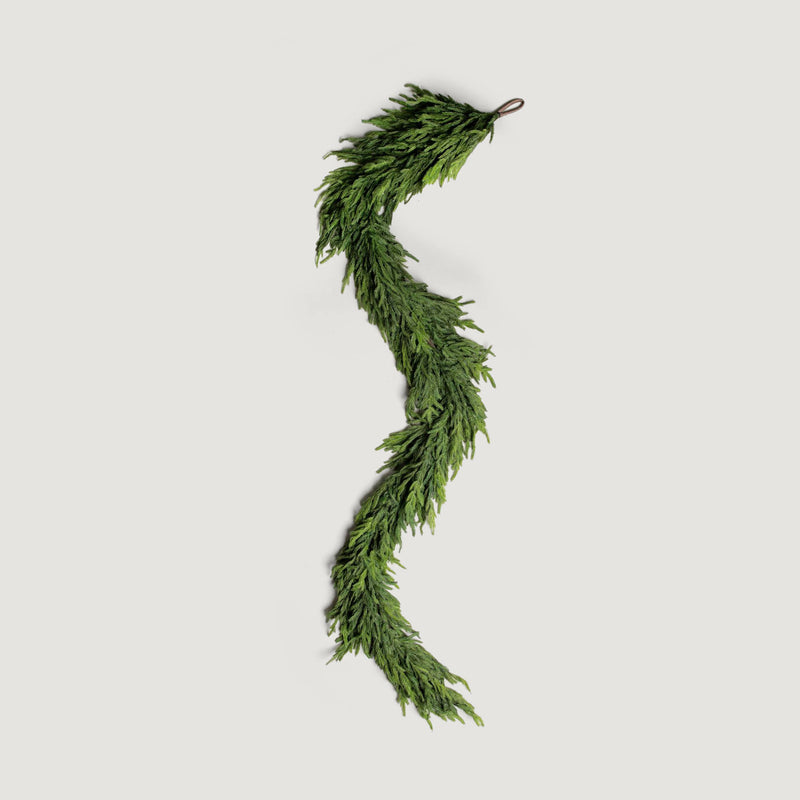 Afloral Real Touch Deluxe Norfolk Pine Garland - 96"