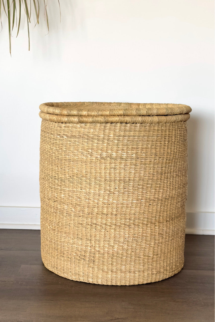 Lidded Hamper - Natural