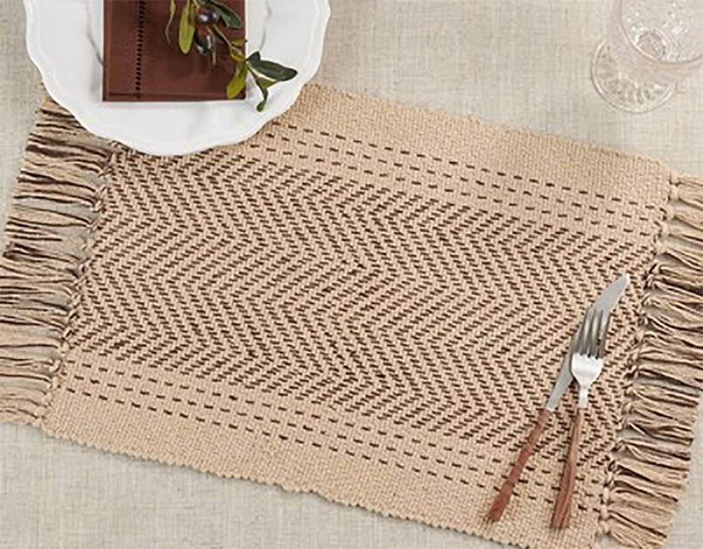 Modern Kantha Stitch Design 100% Cotton Table Runner - Grey Table Cover for Everyday Use, Dining Room Décor, Family Gathering and Special Occasion