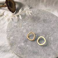 Meresa Circle Stud Earrings