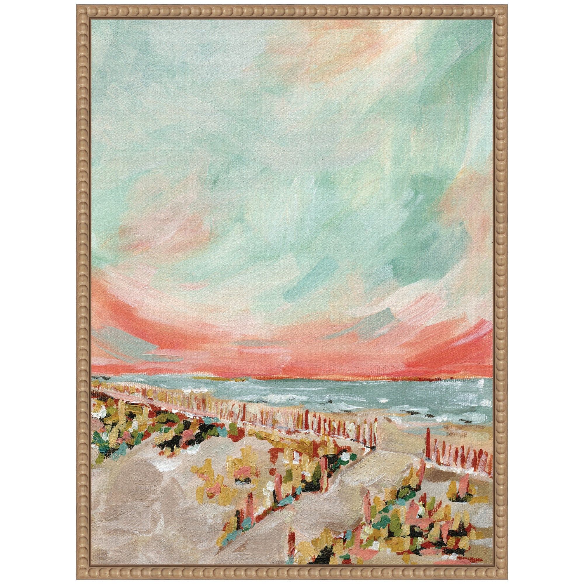 Sylvie Landscape 03 Beach Framed Canvas by Annie Quigley