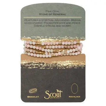 Stone Wrap Bracelet/Necklace
