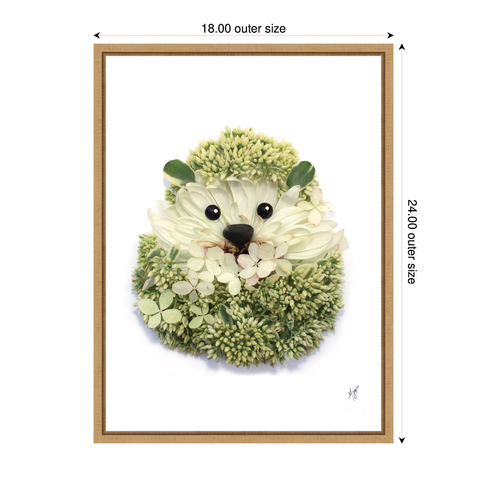 Hedgehog by Madeline Jeppesen Framed Canvas Wall Art Print