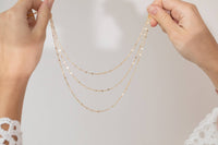 Multi Layered Sparkle Chain Necklace