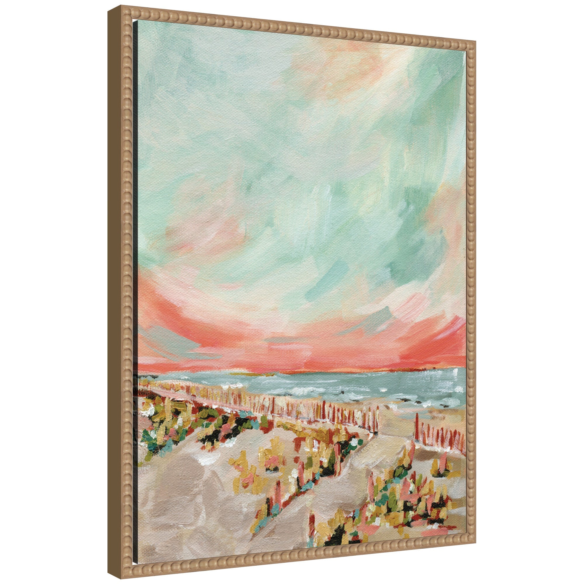 Sylvie Landscape 03 Beach Framed Canvas by Annie Quigley