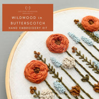 Hand Embroidery Kit - Wildwood in Butterscotch