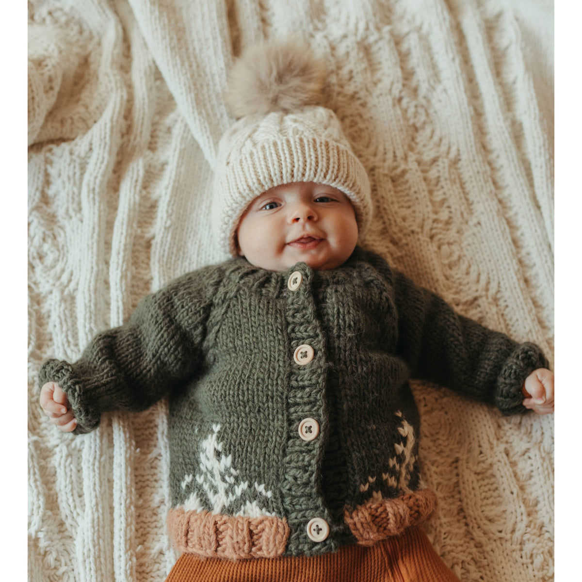 Forest Loden Cardigan Sweater Baby & Toddler