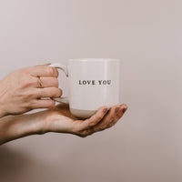 Love You Stoneware Coffee Mug