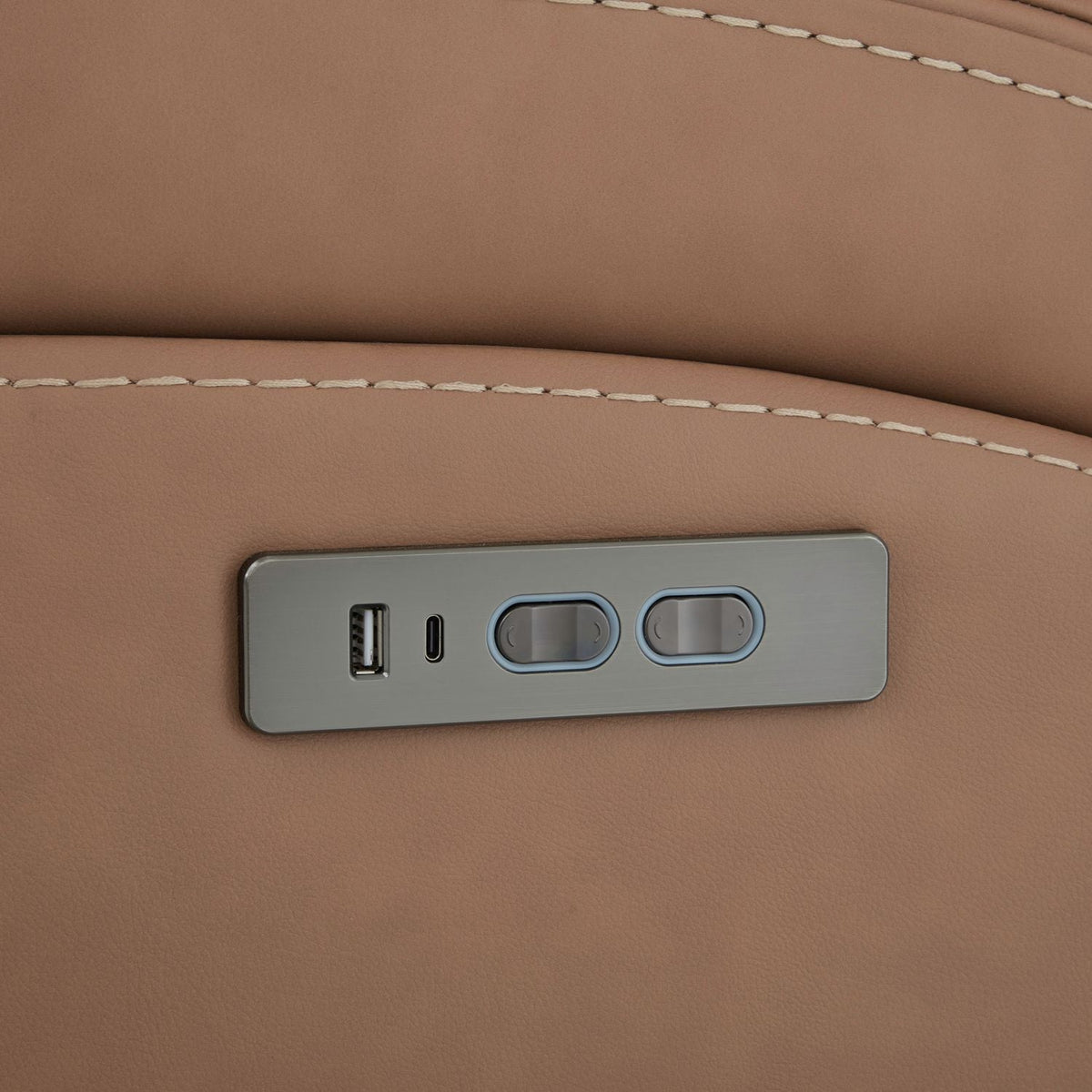 Velour Collection Top Grain Leather Recliner with Zero Gravity Power