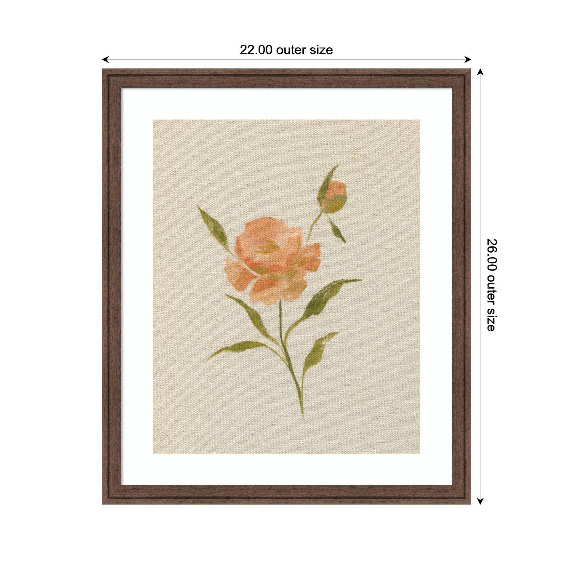 AQ Simple Bloom No 7 by Annie Quigley Framed Wall Art Print
