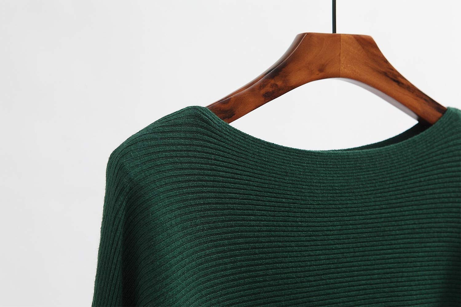 Styles I Love Women Autumn Winter Boat Neck Batwing Sleeve Pullover Knitted Sweater Long Sleeve Loose Top