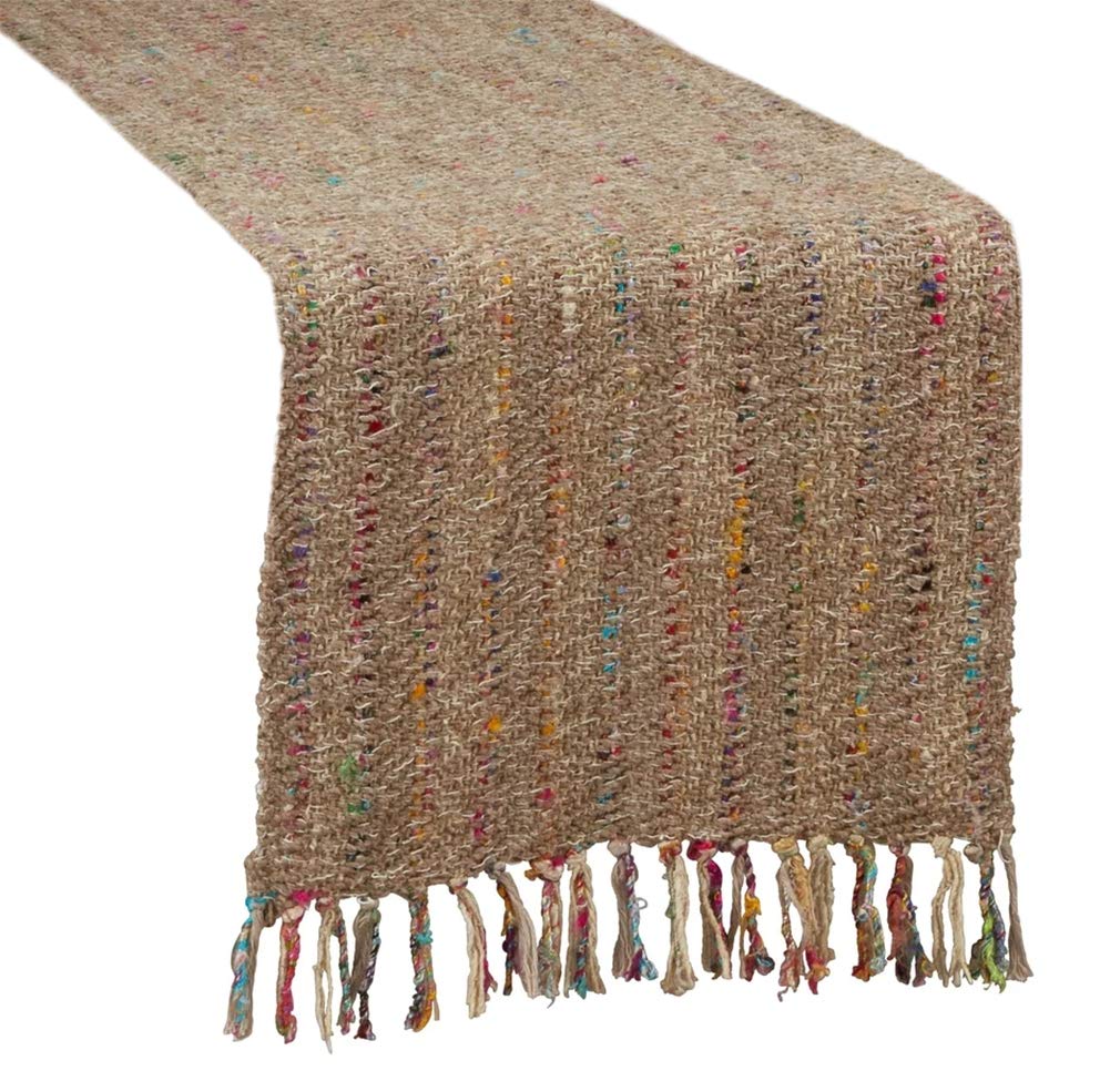 Lush Thin Striped 100% Cotton Table Runner 16 x 72 Inch – Table Cover for Home Décor, Dining Table, Banquets, Holidays and Special Events