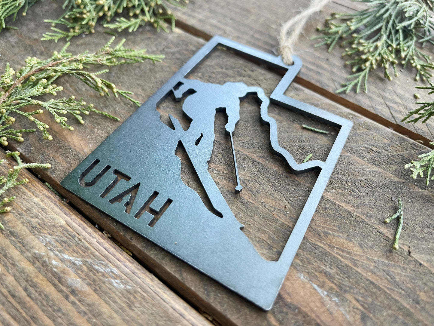 Utah State Ski Mountain Ornament
