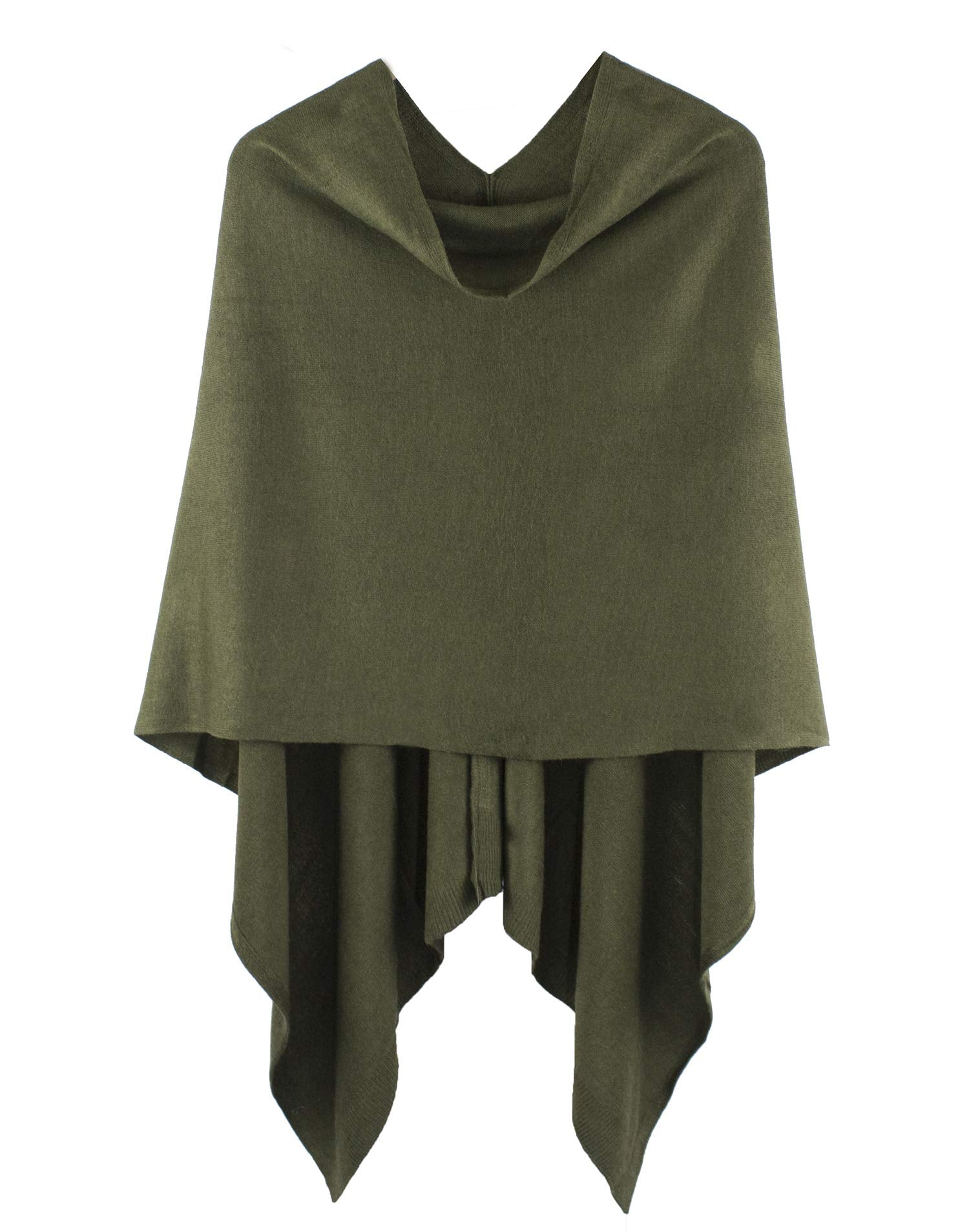 stylesilove Women Ultra Soft Knit Poncho Sweater Pullover Cardigan Lightweight Wrap Topper for All Season