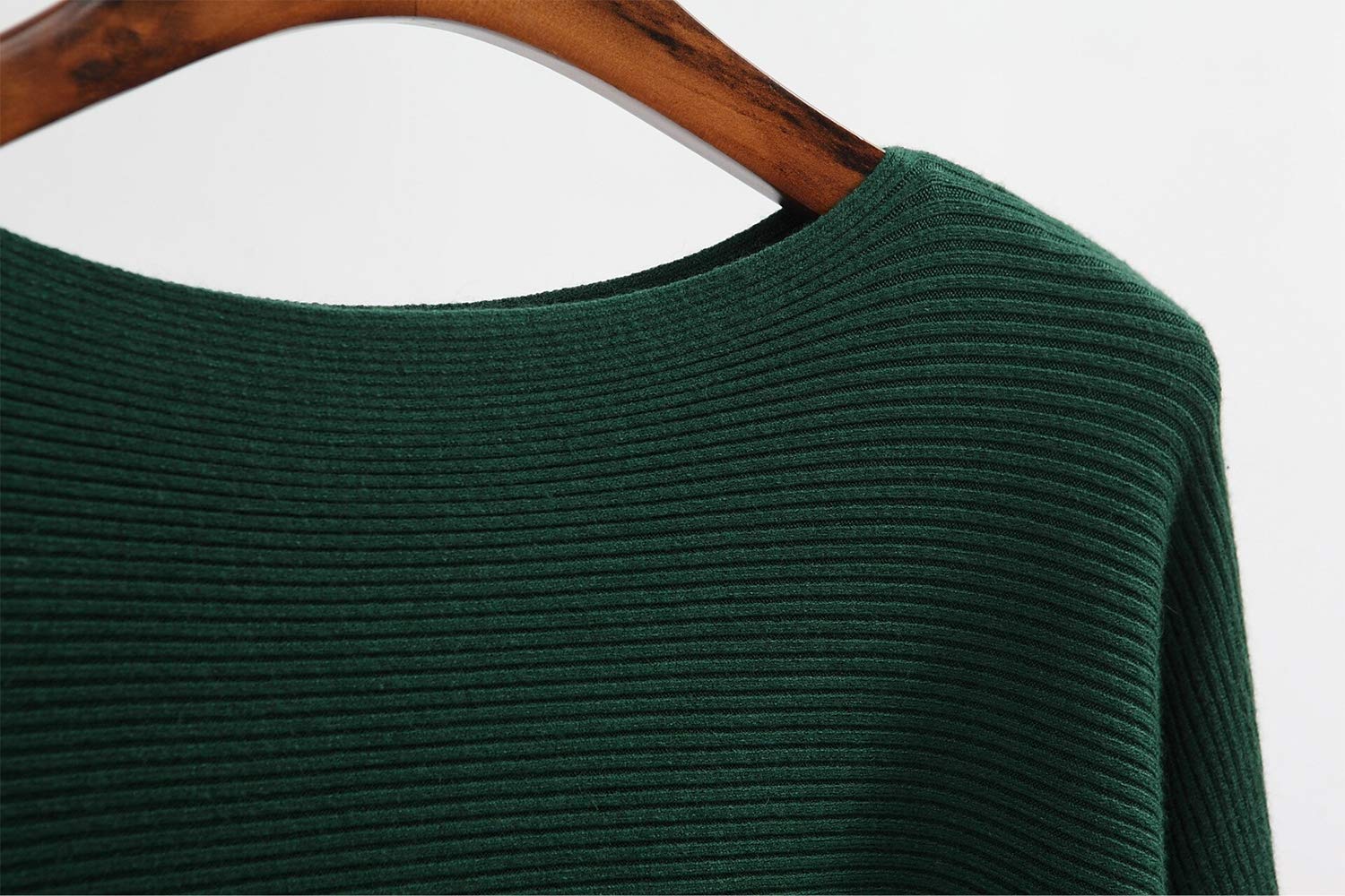 Styles I Love Women Autumn Winter Boat Neck Batwing Sleeve Pullover Knitted Sweater Long Sleeve Loose Top