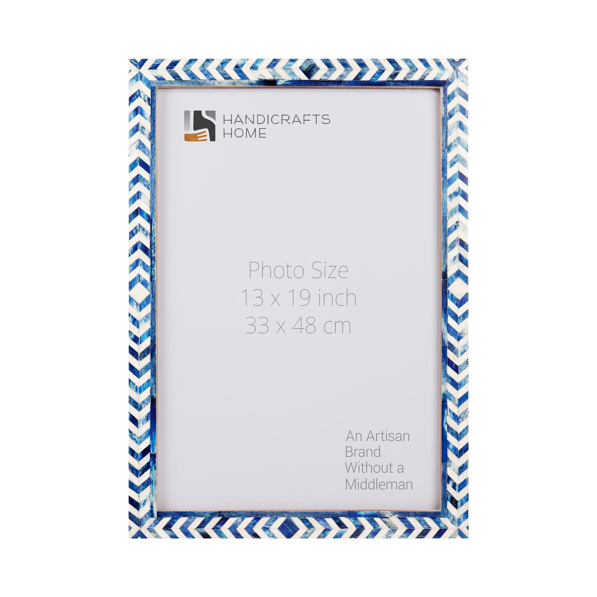 Poster Frames Taj Pattern Bone, Resin Inlay, Blue, 5 Sizes