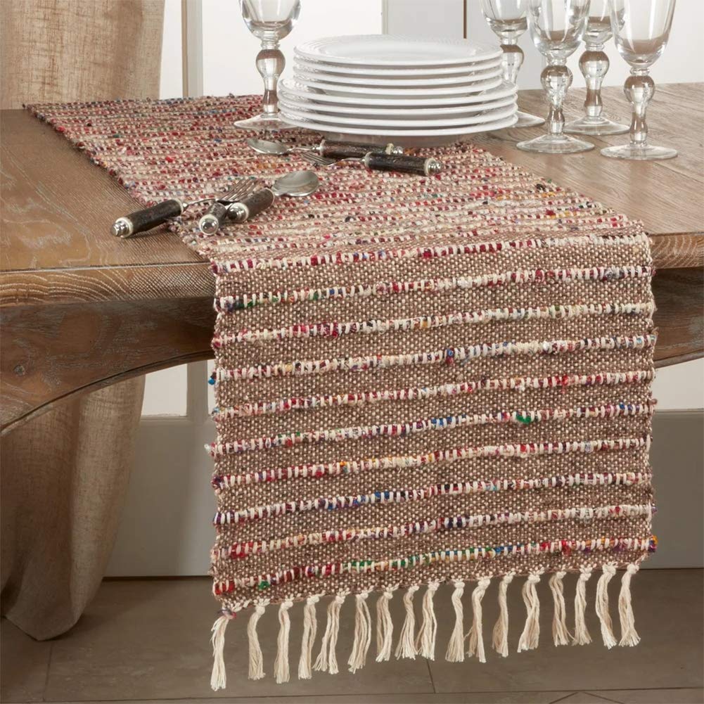 Cord Design 100% Cotton Table Runner 16 x 72 Inch – Table Cover for Home Décor, Dining Table, Banquets, Holidays and Special Events