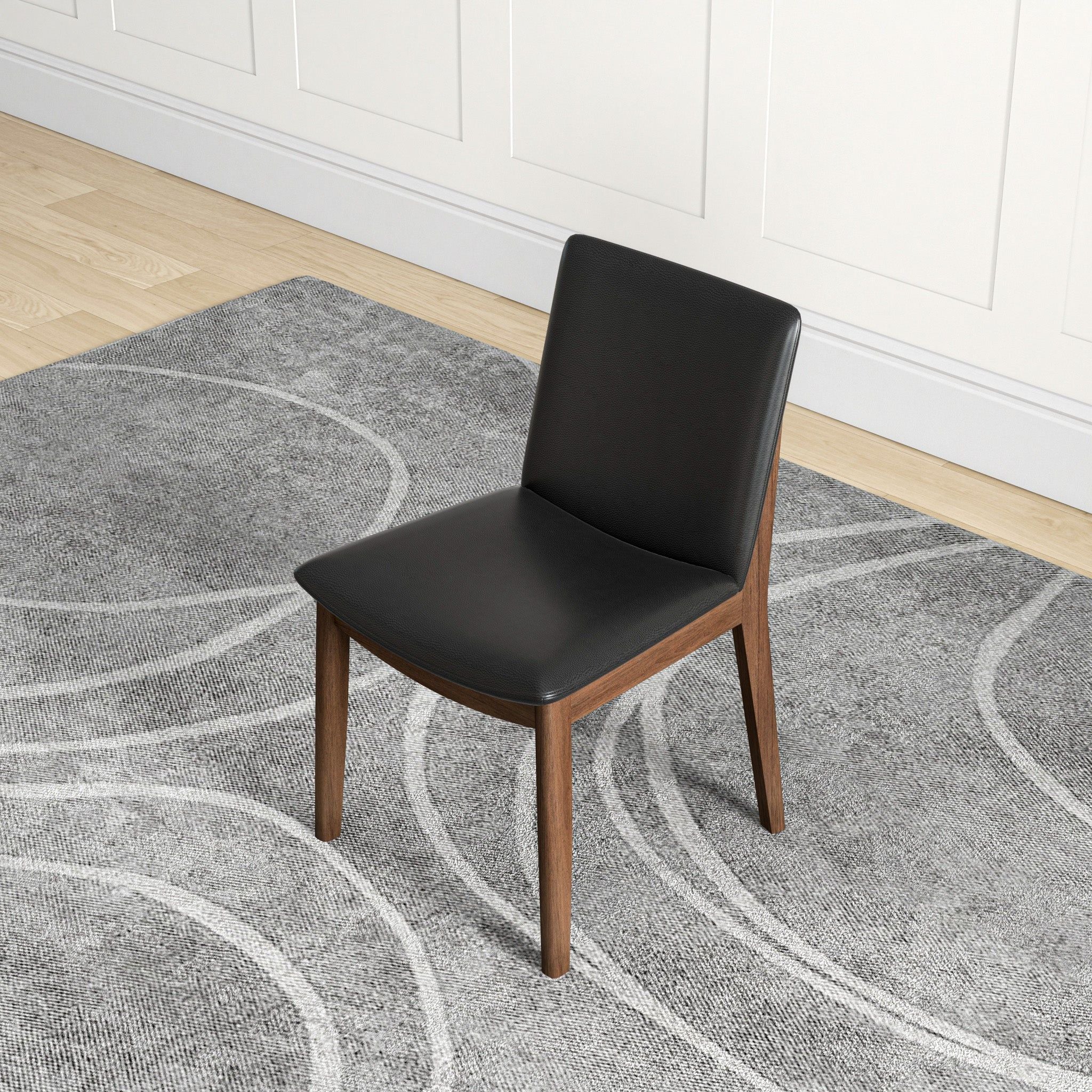 Laura - Mid-Century Modern Solid Wood Dining Chair (Set of 2)