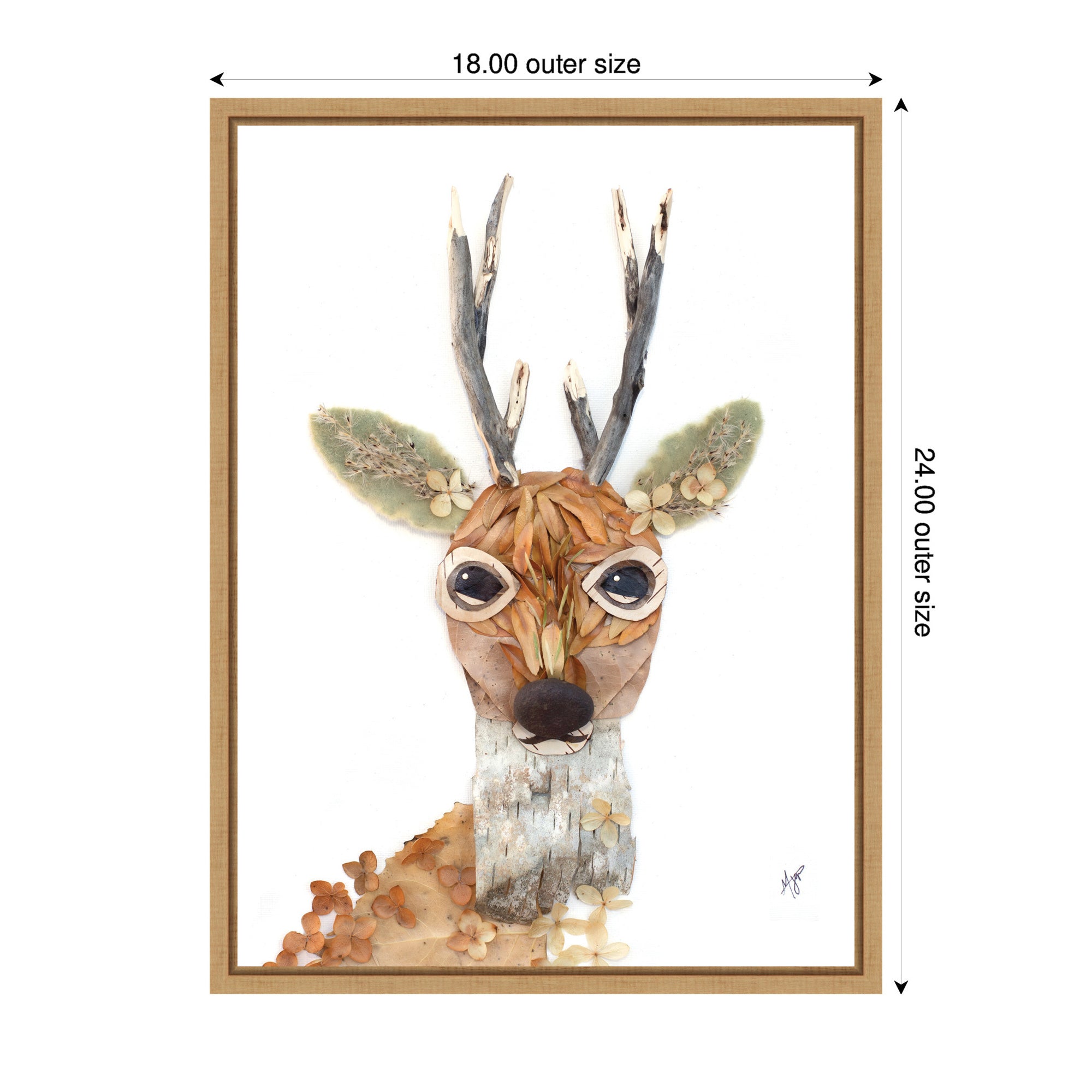 Buck by Madeline Jeppesen Framed Canvas Wall Art Print